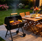 Tabletop Charcoal Grill with 2 Carbon Tanks & 2 Baking Nets – Compact BBQ for Camping, Picnics, Backyard & Balcony - Image 2