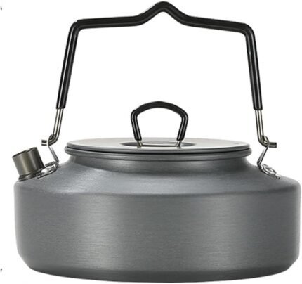 Portable Camping Tea Kettle – 0.8L Lightweight Aluminum Water Boiler for Backpacking, Picnic & Fishing