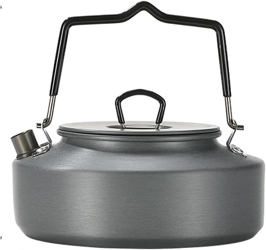 51ADWgVarjL._AC_SL1500_.jpg Portable Camping Tea Kettle – 0.8L Lightweight Aluminum Water Boiler for Backpacking, Picnic & Fishing - Image 1