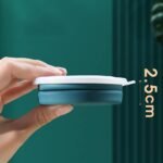 Foldable Silicone Water Cup – 320ml Heat-Resistant Travel Mug with Lid, Collapsible for Hiking & Outdoors - Image 2