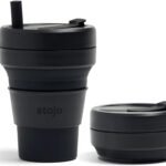Collapsible Travel Cup – 24oz Pocket-Sized Silicone Bottle for Hot & Cold Drinks, Microwave & Dishwasher Safe