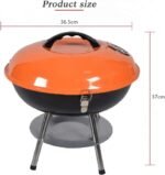 14-Inch Original Kettle Charcoal Grill – Portable BBQ Smoker for Picnic, Patio, Backyard & Camping - Image 2