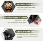 Windproof Single Propane Burner – Portable Gas Stove with Piezo Ignition & Carrying Bag for Outdoor Cooking - Image 2