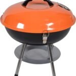 14-Inch Original Kettle Charcoal Grill – Portable BBQ Smoker for Picnic, Patio, Backyard & Camping
